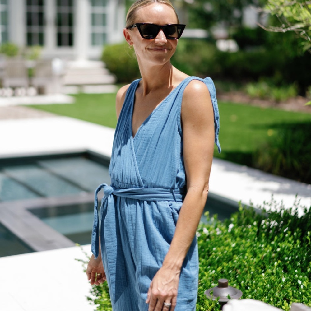 Summersalt The Going Places Gauze Jumpsuit size XS